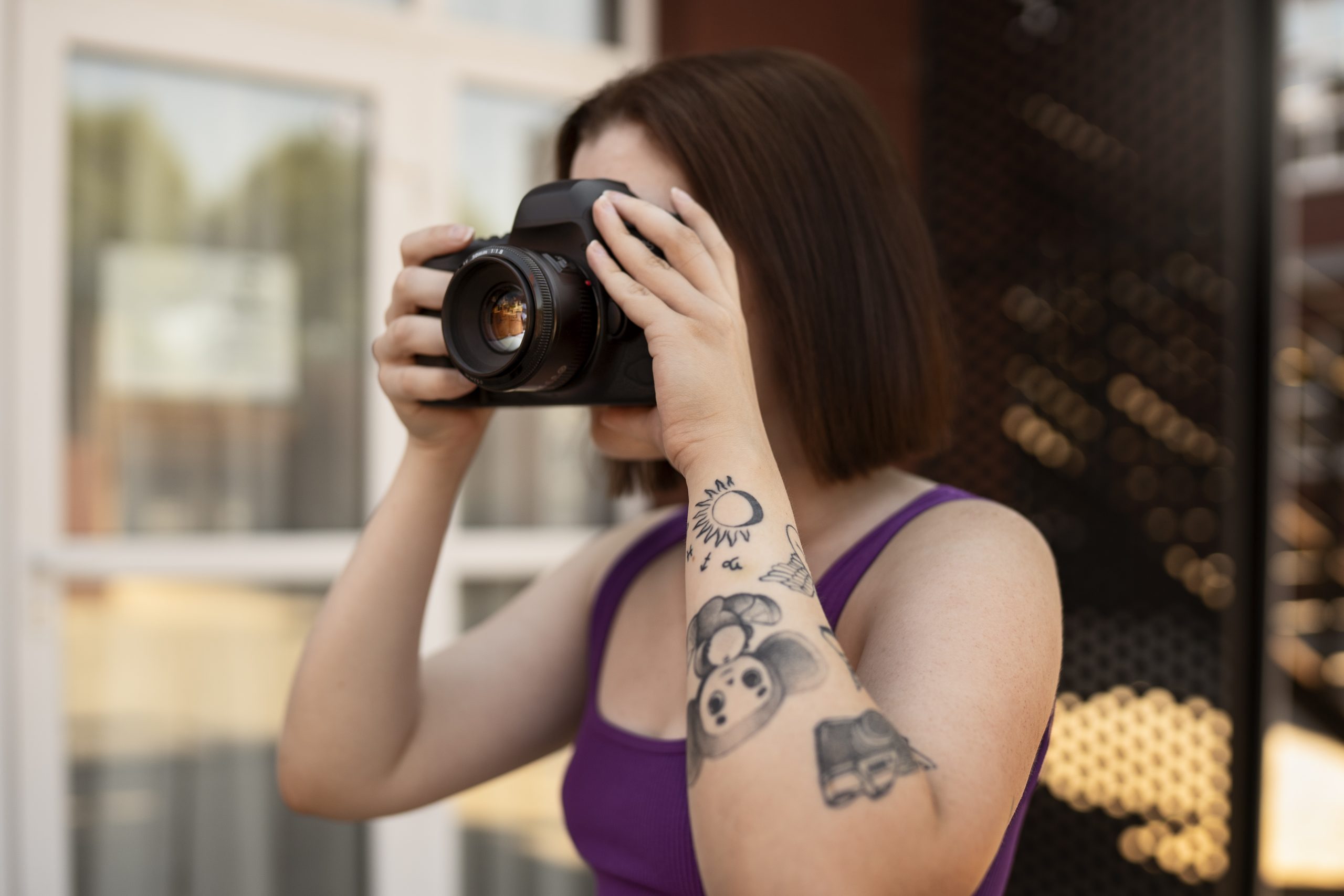 beautiful young tattooed person scaled