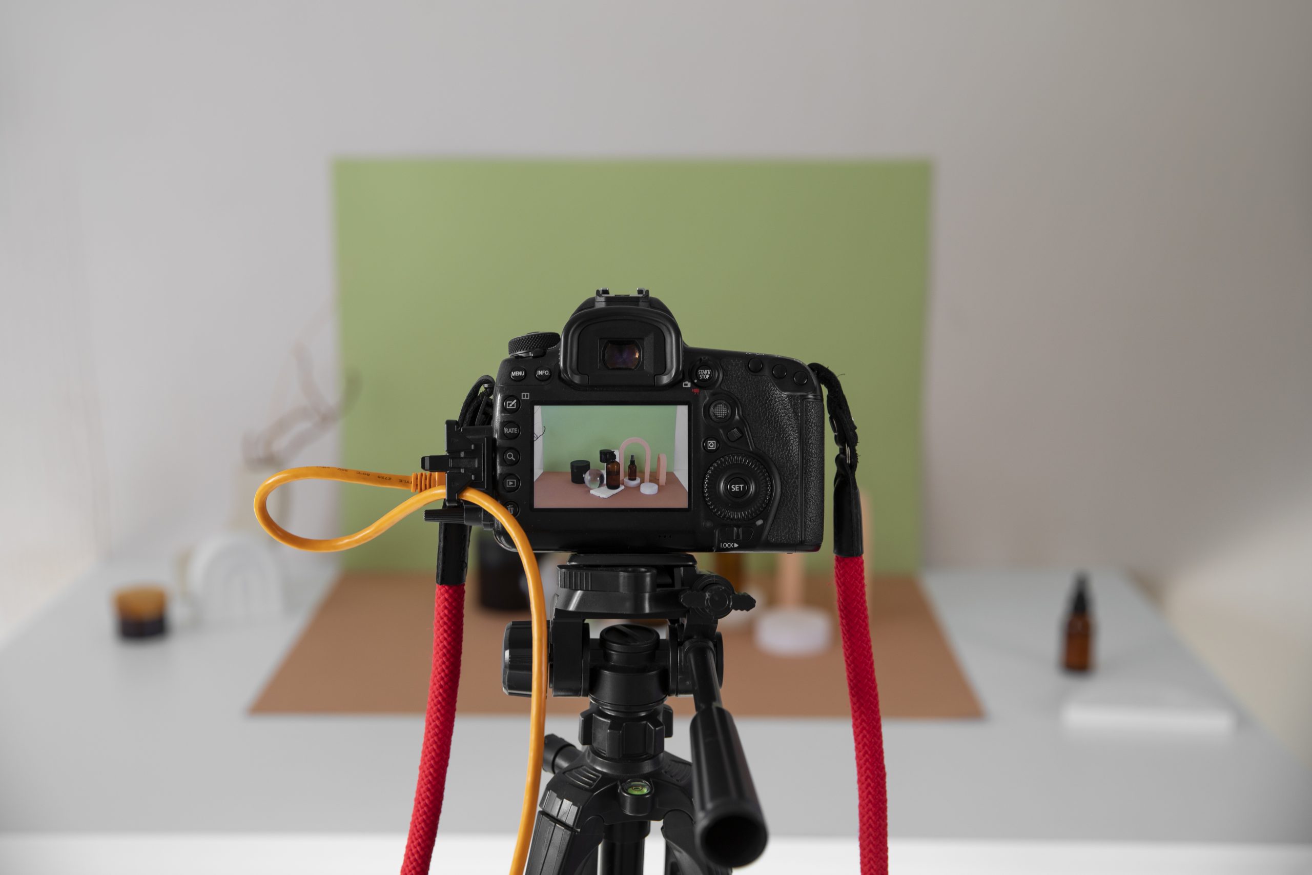photography studio with equipment items arrangement scaled